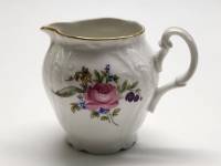 Молочник сливочник Мейсенский букет Чехословакие Богемия фарфор винтаж высота 9 см