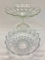 Конфетница на ножке + фруктовница, стекло