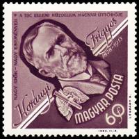 (1963-023) Марка Венгрия "Фригис фон Кораний"    50 лет со дня смерти Фригиса фон Кораний II Θ