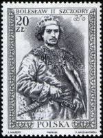 (1989-038) Марка Польша "Болеслав II Щедрый"    Ордена и медали III Θ