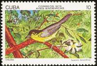 (1978-014) Марка Куба "Желтоголовая камышевка"    Птицы III Θ