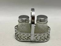 Набор для специй стекло, металл на подставке