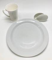 Блюдо Бенедикт, Чехия + кружка + салфетница, фарфор