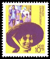 (1972-006) Марка Германия (ГДР) "Вьетнамка"    Вьетнам III Θ