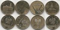 118 126 128 129 4 монеты по 2 злотых Набор монет Польша 2006 год   UNC