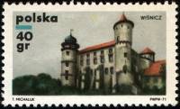 (1971-010) Марка Польша "Вишнич"    Замки II O