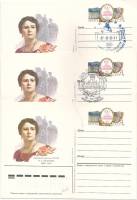 1986-155 Почтовая карточка СССР Н.А. Обухова 100 лет со дня рождения   3 шт ,  Разн виды гашения