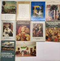 Наборы открыток 10 шт Музеи Живопись (полный комплект открыток в каждом наборе) 