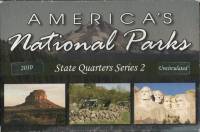 2010p 5 монет по 25 центов Набор США 2010 год Парки  Футляр