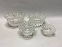 Салатник 2 шт и 2 креманки хрусталь