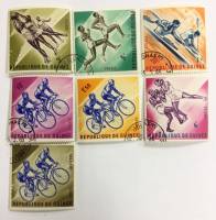 --  Набор марок Гвинея 7 шт.  Гашёные , III Θ