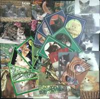 Набор календарей, 39 шт., "Кошки", 1989-1992 гг.