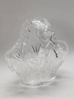Конфетница - ваза "Корзинка" хрусталь Чехословакия