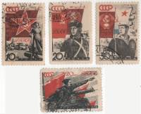 1938-09-11 15 Серия Набор марок 4 шт СССР  20 лет Красной Армии и ВМФ II Θ