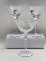 Бокалы фужеры для мартини 3 штуки высота 17 см