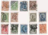 1927-053-56 058 059 061-67 Серия Набор марок 13 шт СССР  Стандартный выпуск II Θ