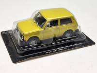 Авто легенды СССР модель ВАЗ 2121 Нива желтая в коробке-блистере без журнала
