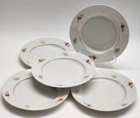 Тарелки десертные 5 шт фарфор Зугдиди Грузия СССР винтаж 1970-е