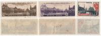 1946-009-11 Серия Набор марок 3 шт СССР 60 коп 2 3 руб  Парад Победы II O