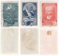 1940-27 29 31 Серия Набор марок 3 шт СССР  П.И. Чайковский 100 лет со дня рождения II Θ