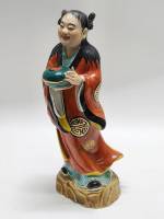 Статуэтка Китаянка с горшком китайский фарфор середины 20 века Редкость