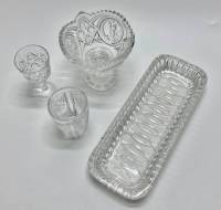 Блюдо + конфетница + рюмка + стопка, СССР