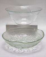Салатники 2 штуки стекло СССР большие глубокие