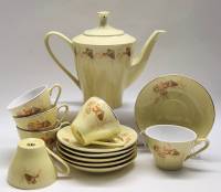 Кофейный сервиз фарфор SK Китай времен СССР 1960-е винтаж 13 предметов