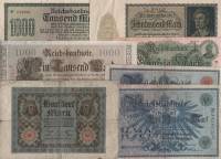 1908-23 20 штук Набор банкнот Германия Разные годы и номиналы    VF