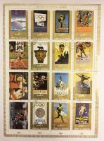 --  Блок марок  Кайвайн 1 шт.  Гашёные , III Θ