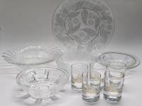 Блюдо салатники стопки Немироф 10 предметов столовой посуды стекло