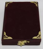 Шкатулка деревянная бархат, метал, Сирия (сост. на фото)