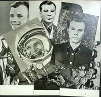 Набор открыток "Ю. Гагарин", 8 шт., 14,5*10,5 см., 1969 г., СССР