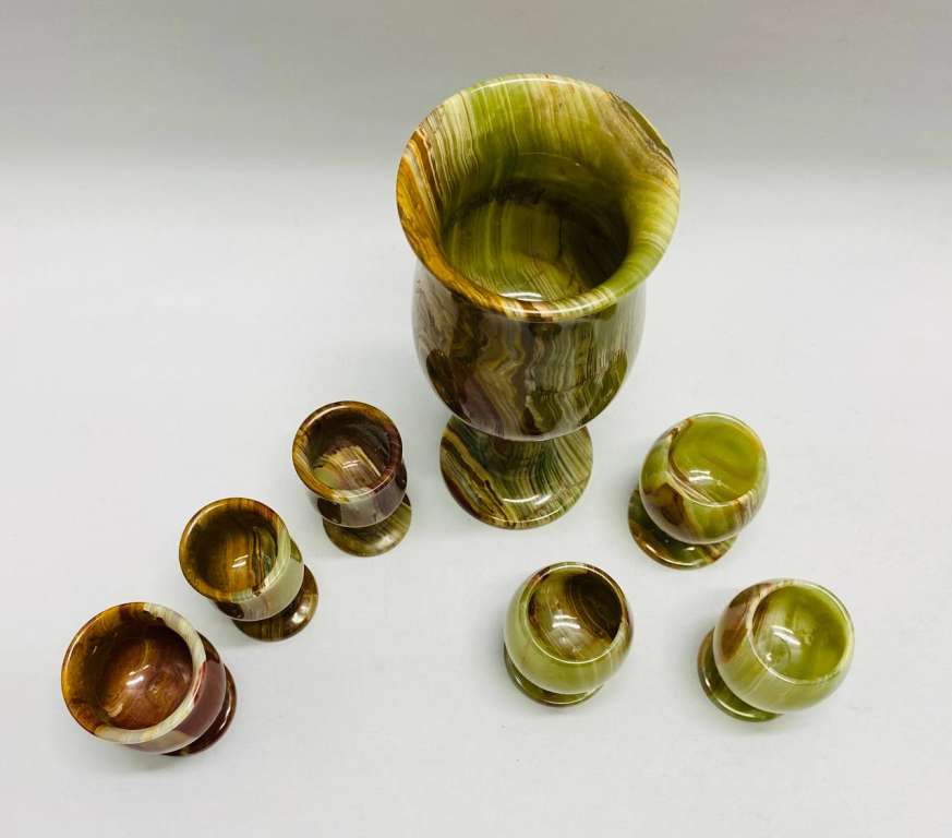 Набор 6 рюмок и бокал оникс