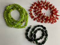 Набор бусы из натуральных и искусственных материалов 3 шт