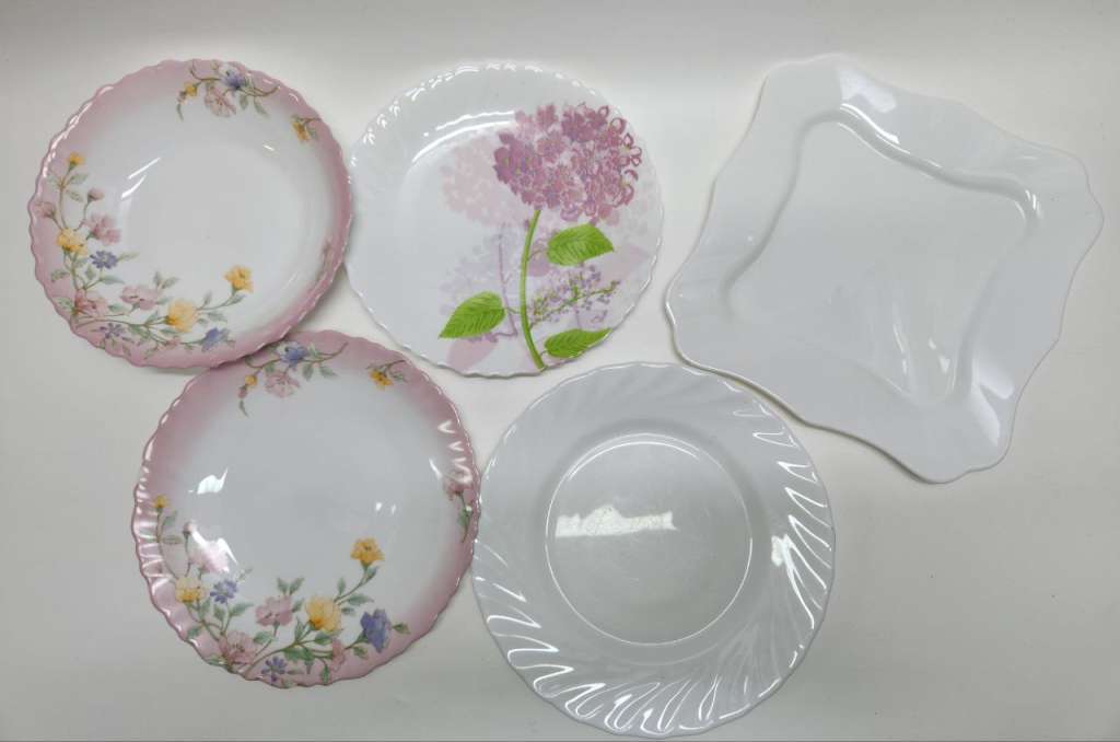 Тарелки блюдца стеклокерамика 18 штук 