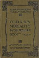 Книга Old mortality 1926 W. Scott Лондон Твёрдая обл. 460 с. Без илл.
