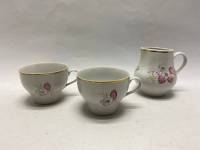 Чайный набор  2 чашки и молочник Барановка