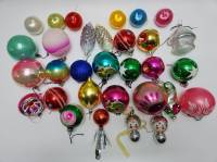 Елочные игрушки СССР 31 штука стекло пластик