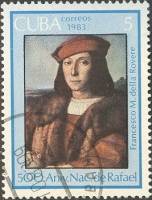 (1983-045) Марка Куба "Франческо Мария делла Ровера"    500 лет со дня рождения Рафаэля Санти III Θ