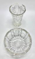 Салатник конфетница + ваза, хрусталь, СССР, есть скол