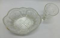 Салатник + бокал, хрусталь, СССР