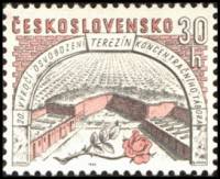 (1965-012) Марка Чехословакия "Терезин"    Исторические города III Θ