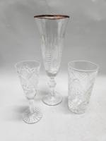 Набор Бокал Стакан Рюмка хрусталь (3 предмета)
