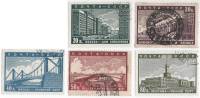 1939-02-6 Серия Набор марок 5 шт СССР  Реконструкция Москвы II Θ