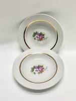 Тарелки суповые Красный Фарфорист 24 см 2 шт 