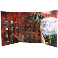 Альбом-планшет картонный для монет серии "Победа в Войне 1812 года" на 28 монет 2, 5, 10 рублей