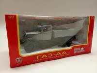 Масштабная модель ГАЗ АА 1:43 Наш автопром серый в красной коробке
