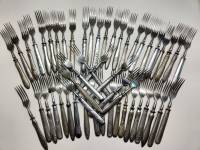 Набор вилок 50 штук винтаж СССР нержавеющая сталь