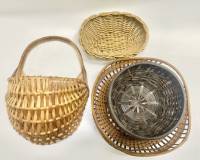 Фруктовница плетеная кашпо хлебницы 2 шт 